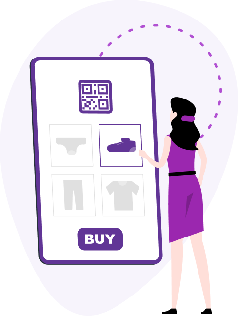 QR окна магазинов