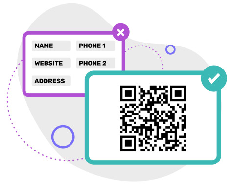 Генератор QR кодов för визиток
